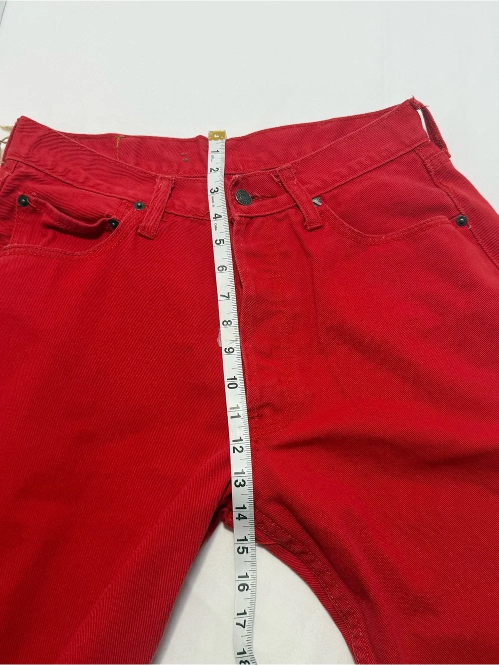 Levi's 501 Men's Bright Red Straight Jeans 34x32